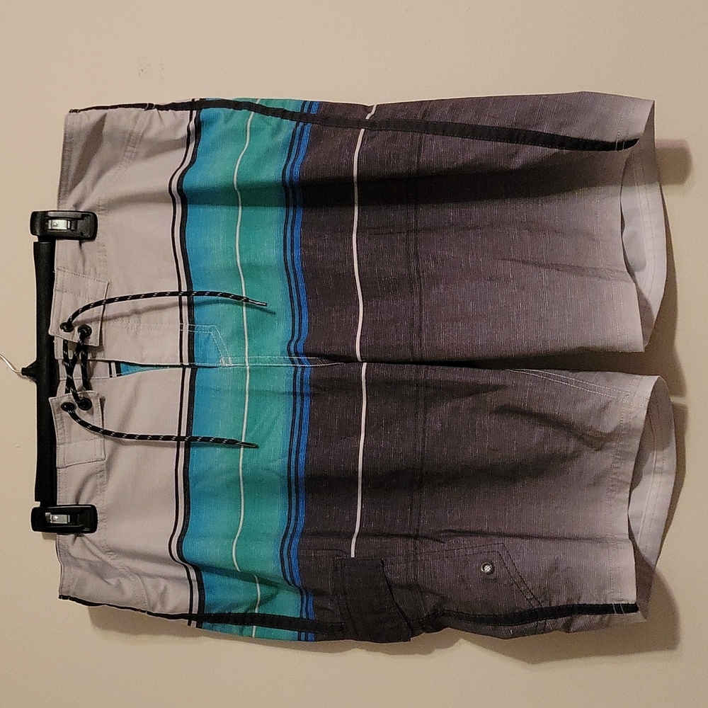 Goodfellow & Co Board Shorts - Grey/Blue as 40
